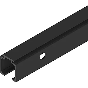 SOLIDO 100 Laufschiene seitlich gebohrt L=1800 mm schwarz matt