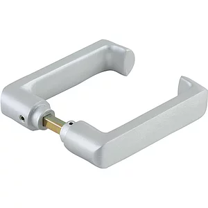 DORMA-Glas Drückerpaar 10.314, 8 mm, silber eloxiert