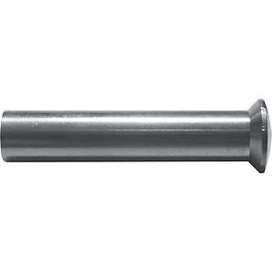 Hülsenmutter Linsenkopf mit Schlitz M4 x 25 Messing vernickelt