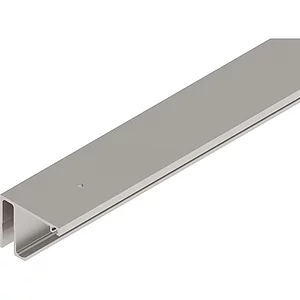 HELM GT-L Laufschiene mit Seitenteil Deckenmontage L=6000 mm Edelstahl-Effekt