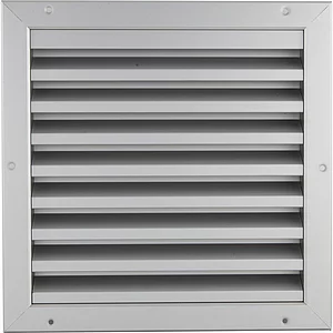 UPMANN Wetterschutzgitter eckig zum Einbauen 295 x 295 mm Alu silber