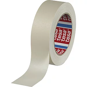 TESA Flachkreppklebeband 4316 beige, 30mm x 50 Meter, bis 100 °C