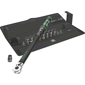 WERA Drehmomentschlüssel Click-Torque Set 2 1/2"vierkant 40-200 Nm 11-teilig