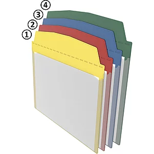 FATH Anhänge-Sichttasche DIN A5 quer blau 230 x 205mm