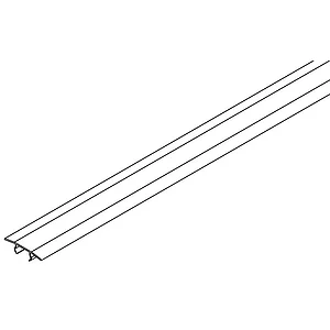 HAWA Porta/Divido Einwegabdeckung zu Laufschiene L=2000 mm Kunststoff schwarz