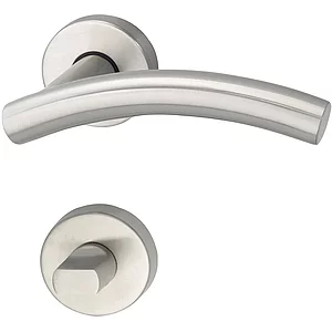 MARCHESI Drückergarnitur MOSKAU - auf Rosette WC, 38 - 45, Edelstahl matt