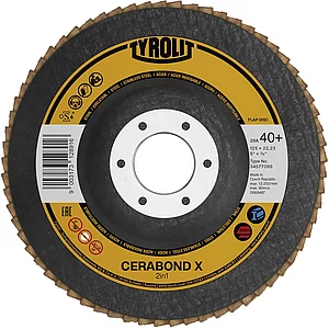 TYROLIT Schleiflamellenteller Premium*** Cerabond X gerade Ø 125 mm Korn 60