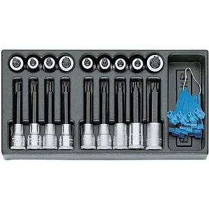 GEDORE Satz Schraubendrehereinsätze 1/2"1500 ES-ITX19LKP in 1/3 ES-Modul 18-tlg.