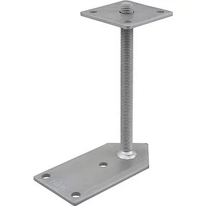 PITZL Pfostenträger Typ 11009.6200 Eck ZiNiP beschichtet mit Gewindestange