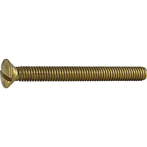 DIN964A M 4X 90 Messing blank Linsenschraube