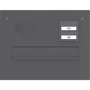 RENZ Frontplatte eckig, 360 x 280 mm, Stahl anthrazitgrau RAL 7016