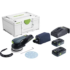 FESTOOL Akku-Exzenterschleifer ETSC 2 125 Plus 18 Volt / 4,0 Ah (IEC) Li-Ion