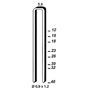 ALSAFIX Klammern Type ES 30 mm aus Stahldraht verzinkt (5200 Stück)
