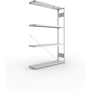 META Steck-Anbauregal 2000 x 1300 x 300 mm 4 Fachböden 230 kg