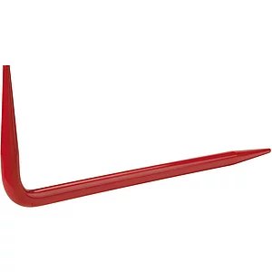 RENNSTEIG Winkeldorn gehärtet, rot pulverlackiert 400 x 120 x 14 mm