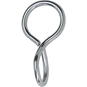 S-Haken - gedreht, Stahl vernickelt