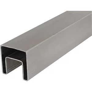 IAM DESIGN Nutrohr eckig, 40 x 40 x 1,5 mm, Edelstahl geschliffen V4A