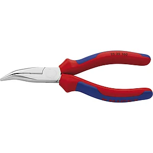 KNIPEX Langschnabelzange DIN 5745 gebogen 2K-Griff Länge 160 mm