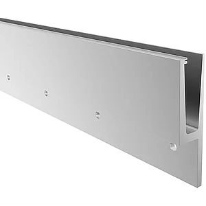 ECONOMY Bodenprofil h-Form 0011 zur vorgesetzten Montage,2500mm, silber eloxiert