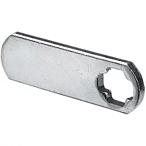 HETTICH Schlossriegel flach Türstärke 0,7 - 8 mm, Stahl vernickelt