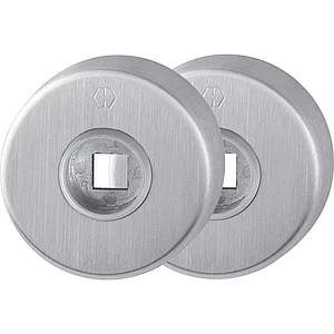 HOPPE Drückerrosette rund, Edelstahl matt