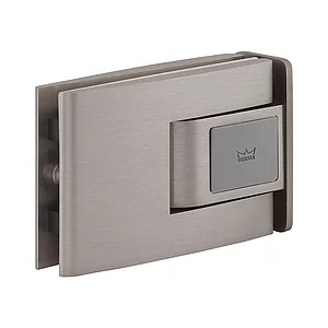 Pendeltürbeschlag Tensor Glas-Zarge, Feststellpunkt 90°, Edelstahl-Effekt