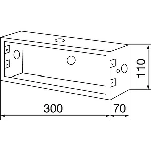 RENZ Abdeckkasten 300/110/70, Stahl verzinkt