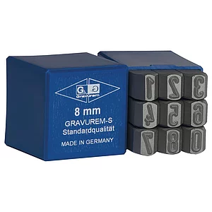 Schlagziffern-Satz Standard 3 mm