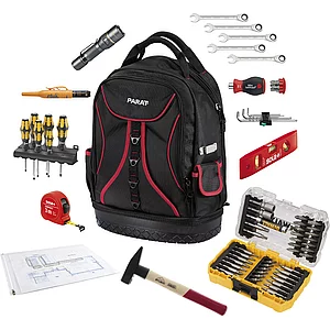 Werkzeugrucksack Basis-Set 63-teilig