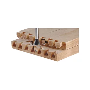 FESTOOL Grat/Zinkenfräser HW 15 Grad ø 20 mm