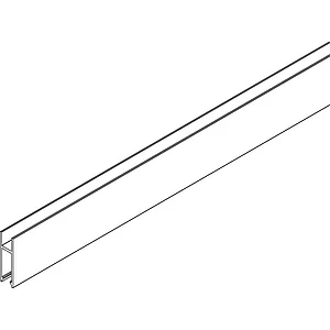 VITRIS Atrivant 80 Laufschuhprofil 8/10 mm Glas Alu Antharzit RAL 7016 L=6000 mm