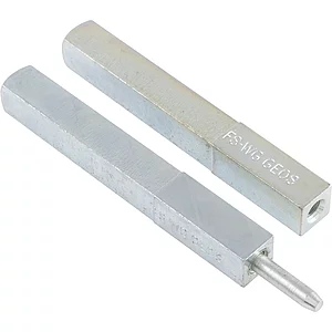 Drückerstift GEOS 247V geteilt, LI 70 x LA 70, VK: 8,5/9/8,5 mm, Stahl verzinkt