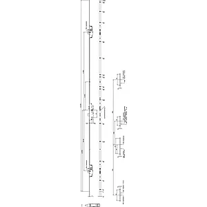 KFV Mehrfachverriegelungsschloss BS 2600 F16 B003, DM 65, Stulp 16mm, verzinkt