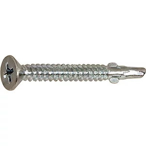 DIN7504 6.3x45 Phillips Kreuzschlitz verzinkt Flügelbohrschraube Senkkopf