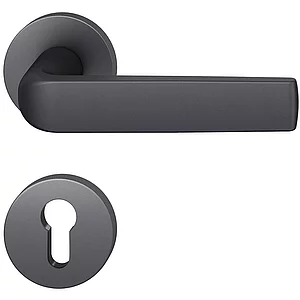 FSB Feuerschutz Drückergarnitur 76 1267 AGL DIN PZ, Aluminium schwarz matt