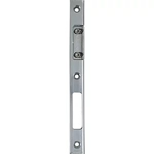 Schließblech verstellbar 3/PSR-V zum Einfräsen, links, Edelstahl-Effekt