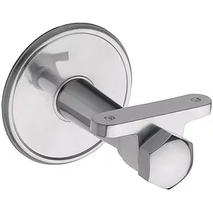 Handlaufträger, Rosetten ø 70 mm, Wandabstand 65 mm, Aluminium poliert