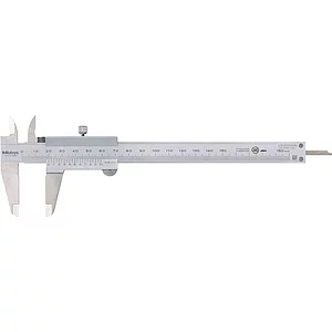 MITUTOYO Analog-Messschieber m. Feststellschraube Tiefenmaß flach Messb. 0-150mm
