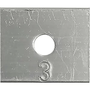 WSS Futterstück 24x20x3 mm Aluminium blank