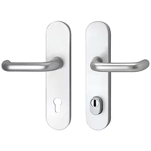 SH-Drückergarnitur HARMONIE - auf LS PZ88, TS wahlweise, mit Kzs., silber, RC2