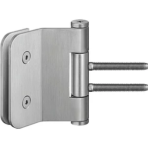 Glastürband VG 3990, SCH 27-44, 8-10 mm Glas, links, Band ø 18 mm, Edelstahl