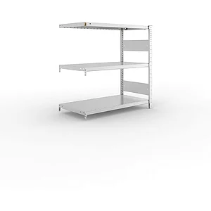 META Steck-Anbauregal 1025 x 1000 x 500 mm 3 Fachböden 150 kg