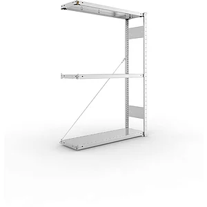 META Steck-Anbauregal 1500 x 1000 x 300 mm 3 Fachböden 150 kg