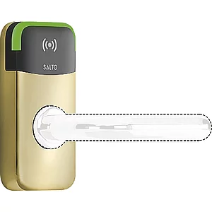 SALTO Abdeckplatte XS4 Mini Metall Edelstahl Messing poliert PVD