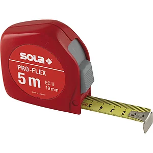 SOLA Rollbandmaß Pro-Flex 5 m EG-Prüfzeichen Genauigkeit II