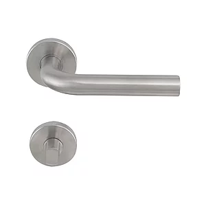 SOLIDO Drückergarnitur DUBLIN DIN - auf Rosette WC, 38 - 45, Edelstahl matt