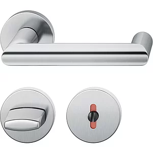 FSB Drückergarnitur 12 1016 ASL auf Rosette WC, Edelstahl matt