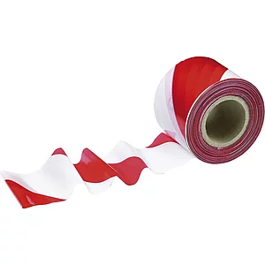 SCHULLER Absperrband rot/weiß B=70mm L=200m Stärke 25µ