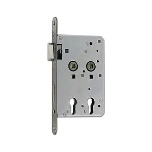 BKS Einstemmschloss 6043 PZ, links, DM 40 / 80, Edelstahl für Röntgenraumtüren