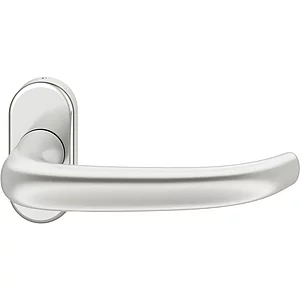 FSB FH-Rahmentürdrücker 09 1053 Hochhaltefeder B ovale Rosette Aluminium silber